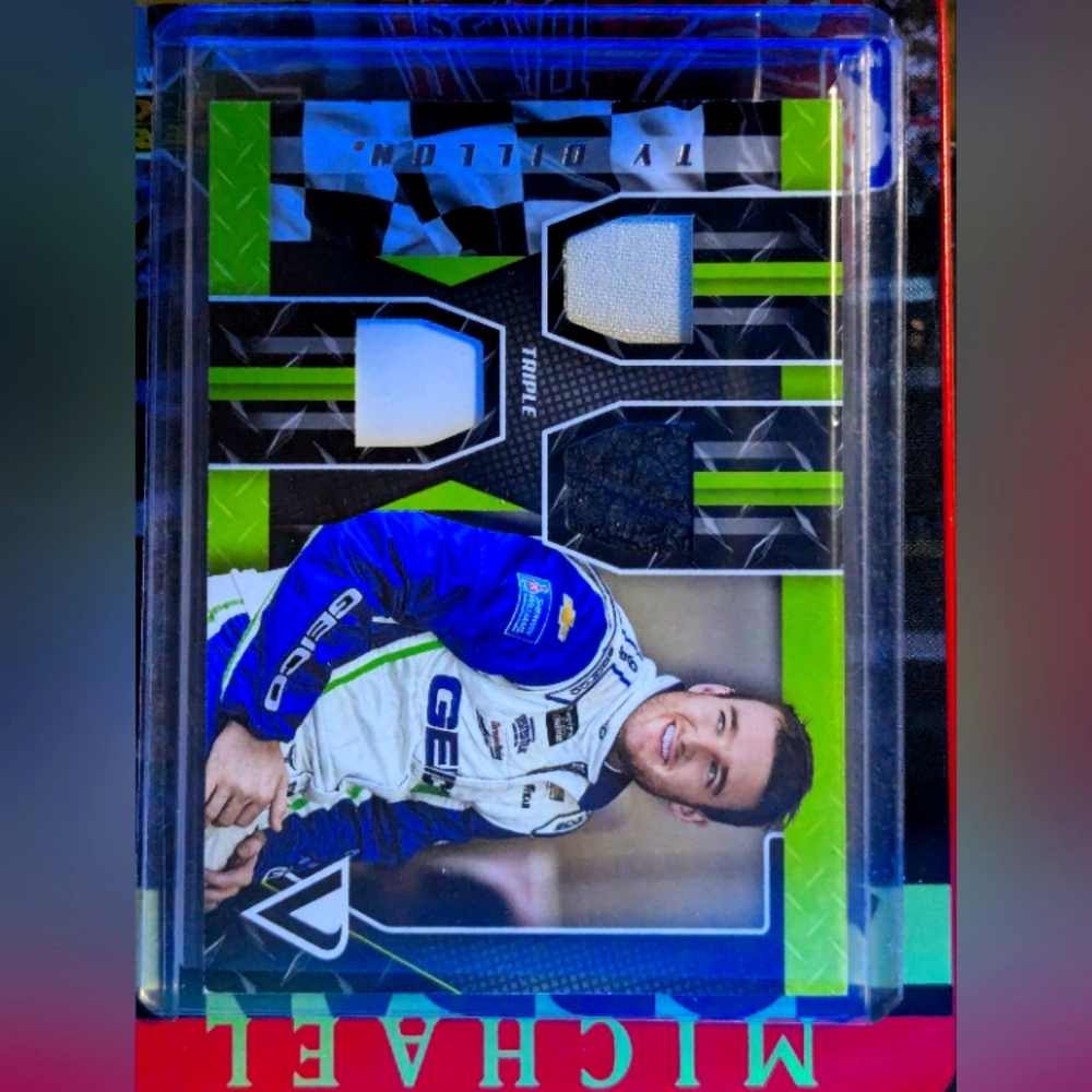 2019 Panini Victory Lane Racing Ty Dillon Triple Race  Used Material